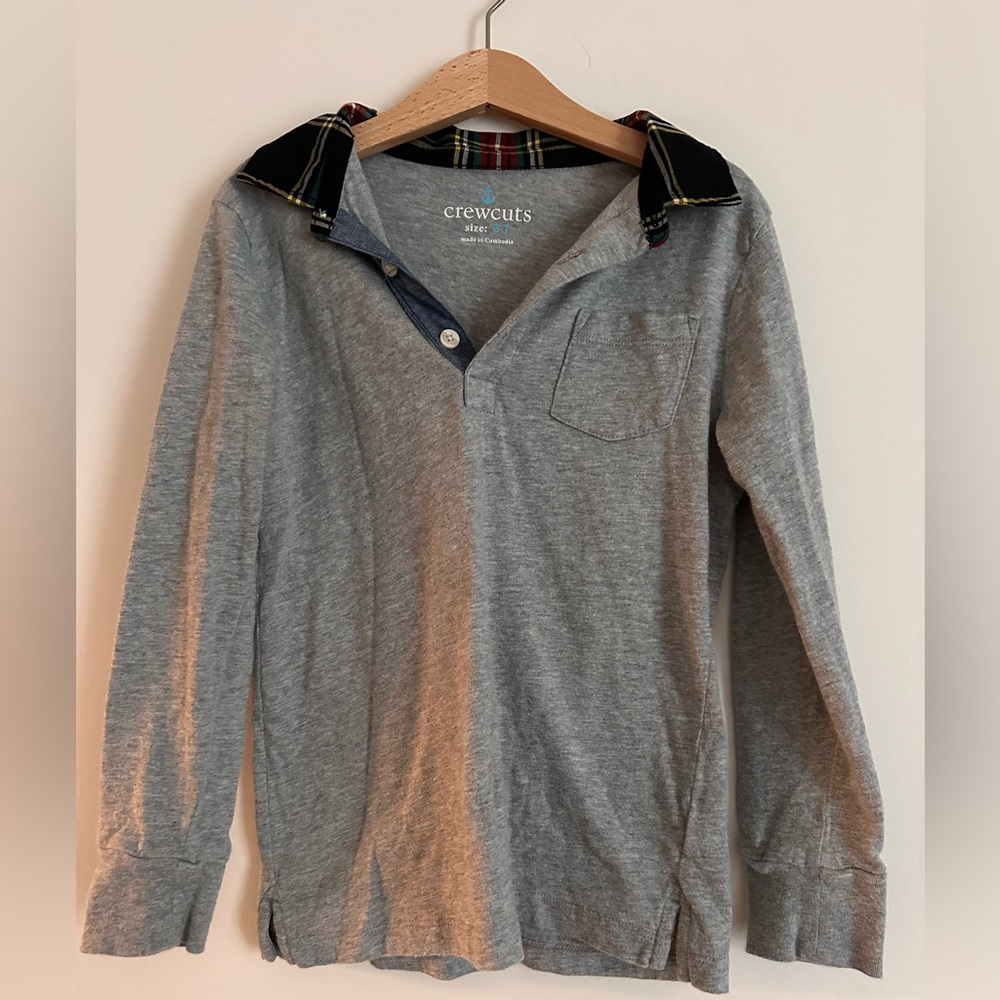 Crewcuts Boys Christmas polo shirt - size 6-7
